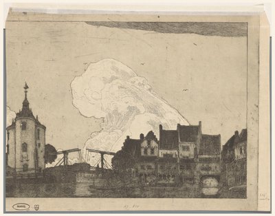 Enkhuizen kikötője (eredeti cím) alkotó: Wijnand Otto Jan Nieuwenkamp (signed by artist)