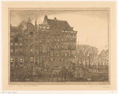 Házak a Prins Hendrikkade Amszterdamban Prins Hendrikkade (eredeti cím) alkotó: Wijnand Otto Jan Nieuwenkamp (signed by artist)