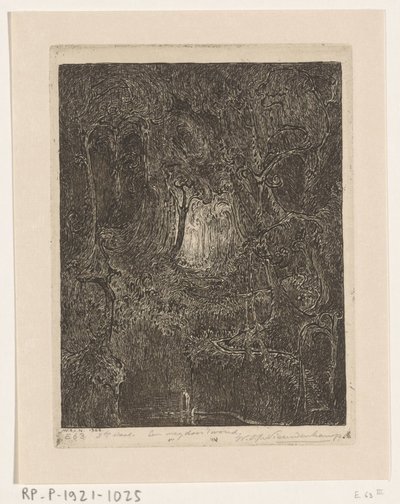 Dzsungel Jáván Út az erdőn keresztül (eredeti cím) alkotó: Wijnand Otto Jan Nieuwenkamp (signed by artist)