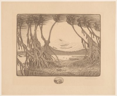 Tengeri szellő, Jáva déli partja Sea Wind I (eredeti cím az objektumon) alkotó: Wijnand Otto Jan Nieuwenkamp (signed by artist)