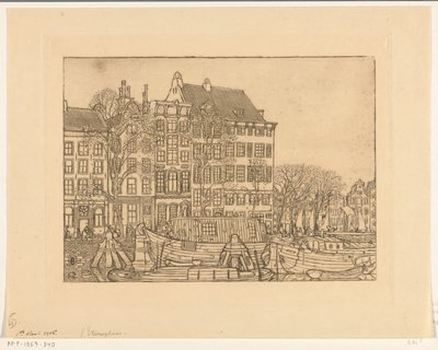 Házak a Prins Hendrikkade Amszterdamban Prins Hendrikkade (eredeti cím) alkotó: Wijnand Otto Jan Nieuwenkamp
