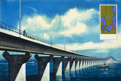 A Kalmar Soundon átívelő híd alkotó: Wilf (20th century) Hardy