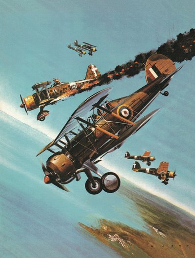 Híres repülőgépek és pilótáik: Pattle századvezető. alkotó: Wilf (20th century) Hardy