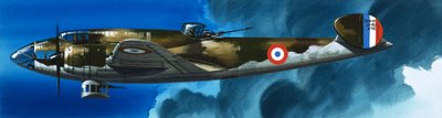 A kékbe: Világháborús francia repülőgépek alkotó: Wilf (20th century) Hardy