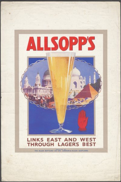 Allsopp Lager, 1920-as évek alkotó: Wilfred Fryer