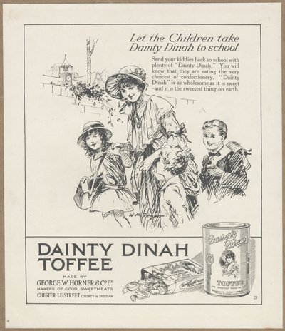 Finom Dinah Toffee, 1920 körül alkotó: Wilfred Fryer
