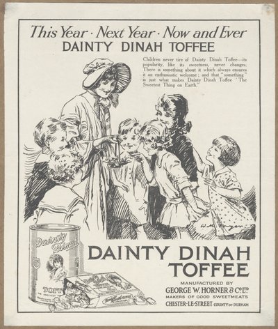 Finom Dinah Toffee, 1920 körül alkotó: Wilfred Fryer