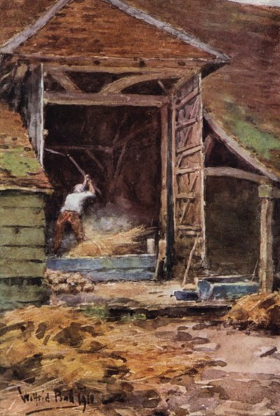 Old Abe, Flailing (színes litográfia) alkotó: Wilfrid Williams Ball
