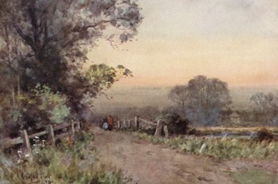 When Evening is Still (színes litográfia) alkotó: Wilfrid Williams Ball