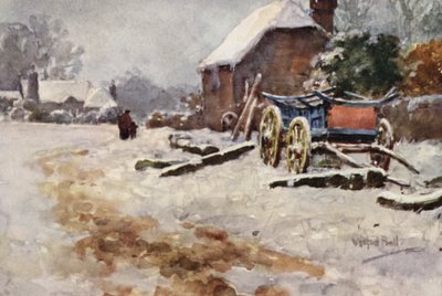 Téli jelenet (színes litográfia) alkotó: Wilfrid Williams Ball