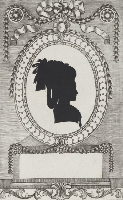 Lodroni grófnő sziluettje, 1784-1834. alkotó: Wilhelm Ackermann