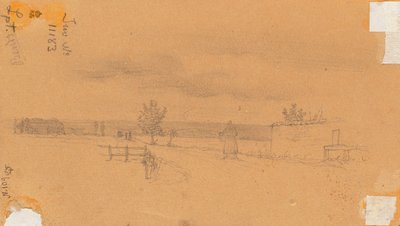 Landschaft mit gehender Figur alkotó: Wilhelm Bendz