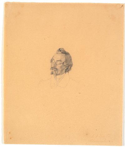 Porträt des Glasmalers Friedrich Vörtel alkotó: Wilhelm Bendz
