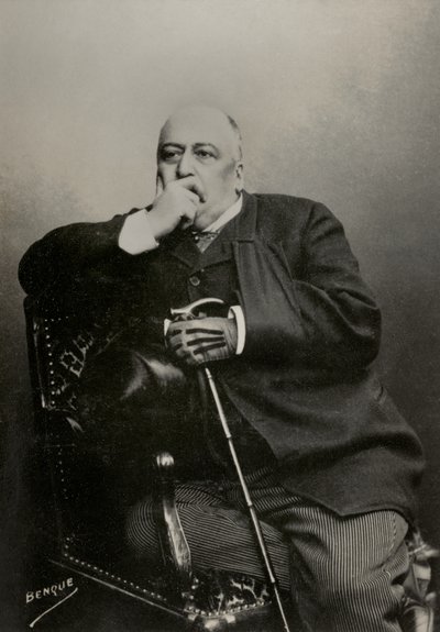 William Busnach író portréja (fotó) alkotó: Wilhelm Benque