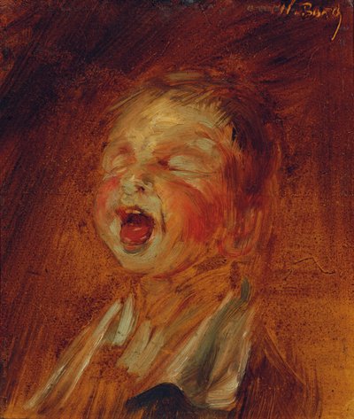 sikoltozó fiú alkotó: Wilhelm Busch