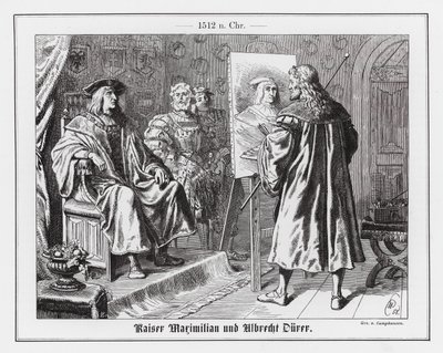 Albrecht Dürer megfestette I. Maximilian római császár portréját. alkotó: Wilhelm Camphausen