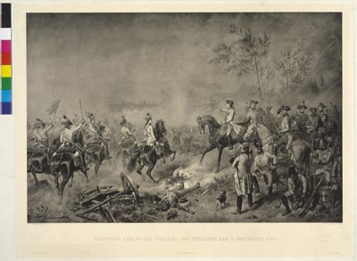 Károly főherceg a würzburgi csatában alkotó: Wilhelm Camphausen