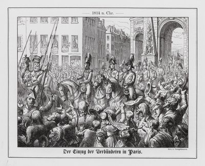 A szövetségesek bevonulása Párizsba alkotó: Wilhelm Camphausen