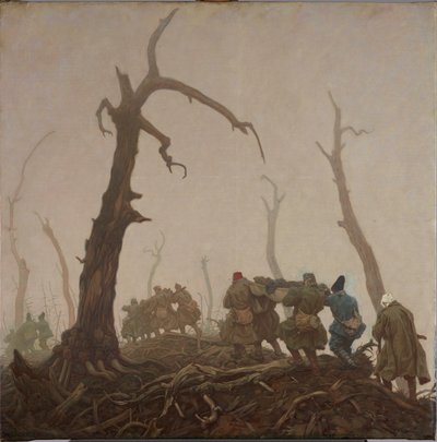 sebesültszállítás alkotó: Wilhelm Dachauer