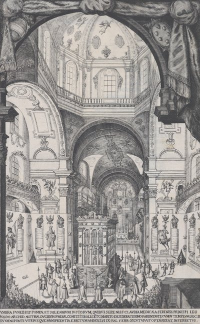 Lipót osztrák főherceg katafalkja, 1646. alkotó: Wilhelm Frommer