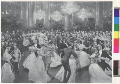 Bál az udvarban - a quadrille indokolása alkotó: Wilhelm Gause