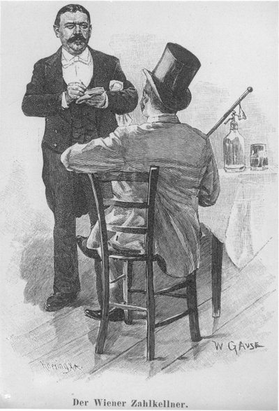 A bécsi fizetős pincér alkotó: Wilhelm Gause