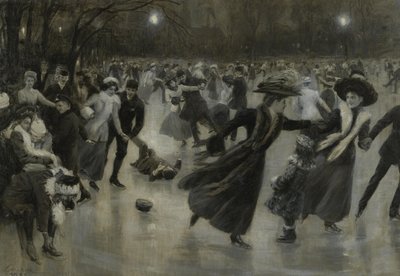 Buli a jégen, 1909 alkotó: Wilhelm Gause