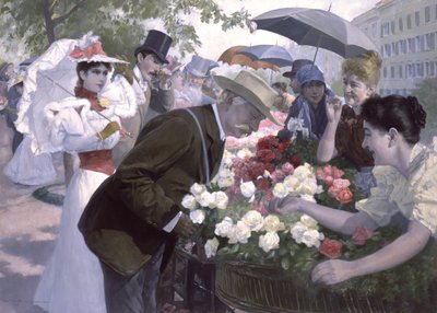 Piros vagy fehér rózsák? (Vörös vagy fehér rózsák, uram?) alkotó: Wilhelm Gause