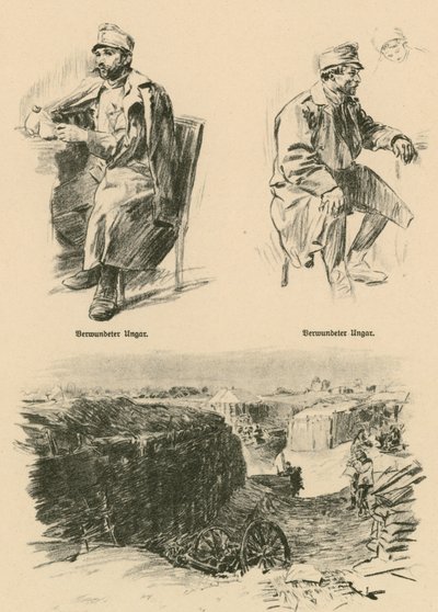 Sebesült magyarok, akiket Orosz-Lengyelországban lőttek le alkotó: Wilhelm Gause