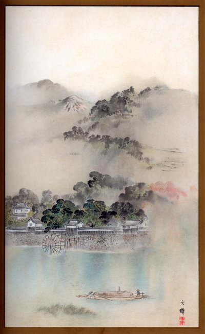 Tavaszi reggel a Yodo folyón, 1870 1886. alkotó: Wilhelm Greve