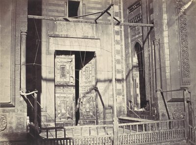 A mecset kapuja, Hasszán szultán. Alsó rész, kb. 1860. alkotó: Wilhelm Hammerschmidt