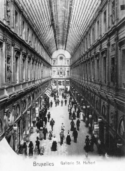 Szent Hubertus galéria Brüsszelben, 1900 körül alkotó: Wilhelm Hoffmann