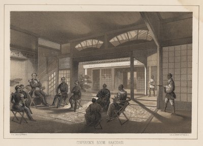 Konferenciaterem, Hakodadi, 1855 alkotó: Wilhelm Joseph Heine