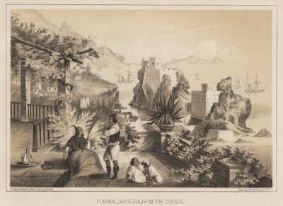 Funchal, Madeira, a karámból, 1885 alkotó: Wilhelm Joseph Heine