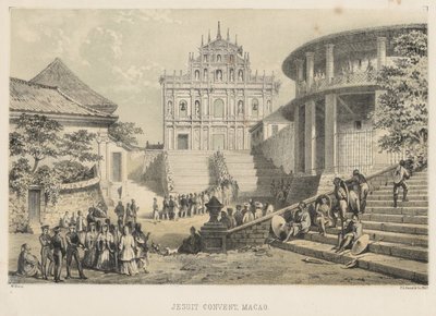 Jezsuita kolostor, Makaó, 1855 alkotó: Wilhelm Joseph Heine