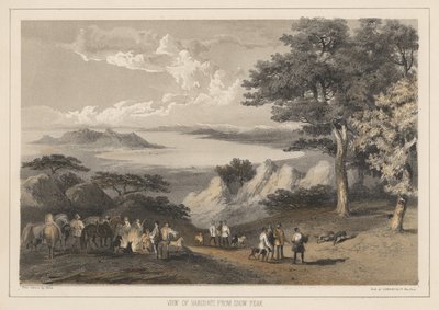 Hakodadi képe a Snow Peak-ről, 1855 alkotó: Wilhelm Joseph Heine