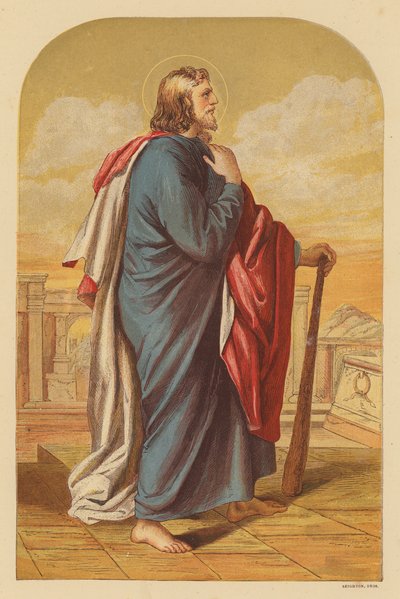 Szent Júdás Thaddeus (színes litográfia) alkotó: Wilhelm Kandler