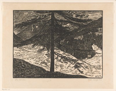 A vörösfenyő (eredeti cím az objektumon) alkotó: Wilhelm Laage (signed by artist)