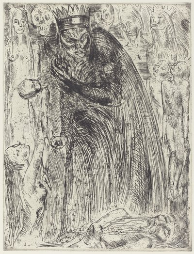 Macbeth V (Lady Macbeth látomása) alkotó: Wilhelm Lehmbruck