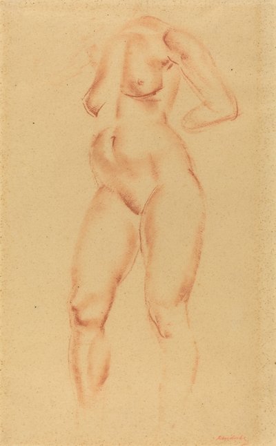Meztelen alkotó: Wilhelm Lehmbruck