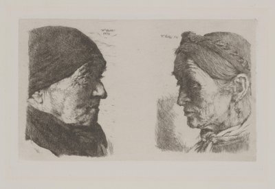 Egy parasztpár alkotó: Wilhelm Maria Hubertus Leibl