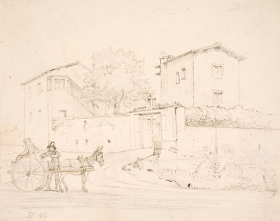 Szamárkocsi a Porta del Popolo előtt alkotó: Wilhelm Marstrand