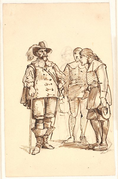 Nemes Chr. 4. ideje beszélni két férfival alkotó: Wilhelm Marstrand
