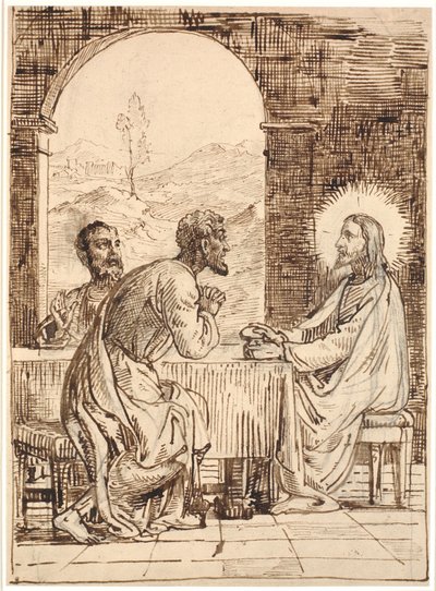 Krisztus Emmausban alkotó: Wilhelm Marstrand