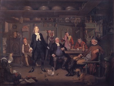 Ludvig Holberg Erasmus Montanus című művéből, III. felvonás, 3. jelenet alkotó: Wilhelm Marstrand