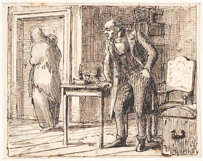 A fösvény és a szegény feleség alkotó: Wilhelm Marstrand