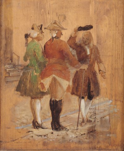 Holberg kimegy Jacob von Thyboe-ért és Jean de France-ért alkotó: Wilhelm Marstrand