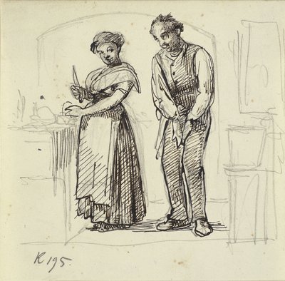 Kurageri a szakácslánynak alkotó: Wilhelm Marstrand