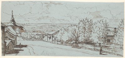 Az országút a dalarne-i Leksand templomhoz alkotó: Wilhelm Marstrand