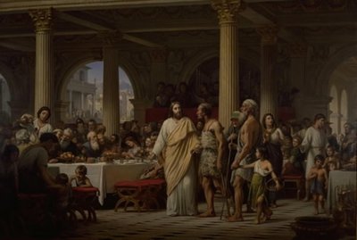Az utolsó vacsora példázata alkotó: Wilhelm Marstrand